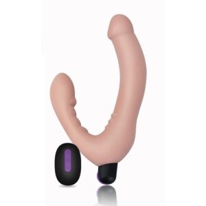 Doble Dildo Strapless Silicona USB