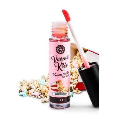 Lip Gloss Vibrant Kiss Sabor Palomitas Dulces