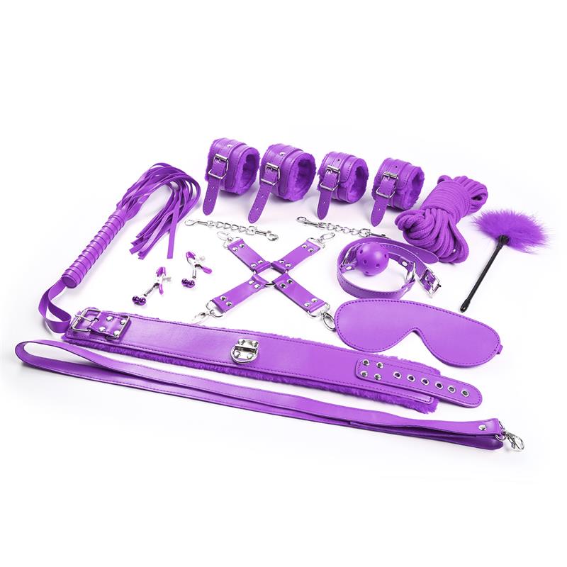 Set Bondage de 10 Piezas Púrpura - Imagen 4