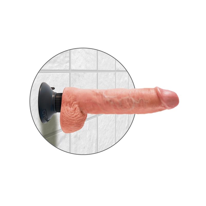 Vibrador Realista y Testículos 10 - Color Natural - Imagen 5