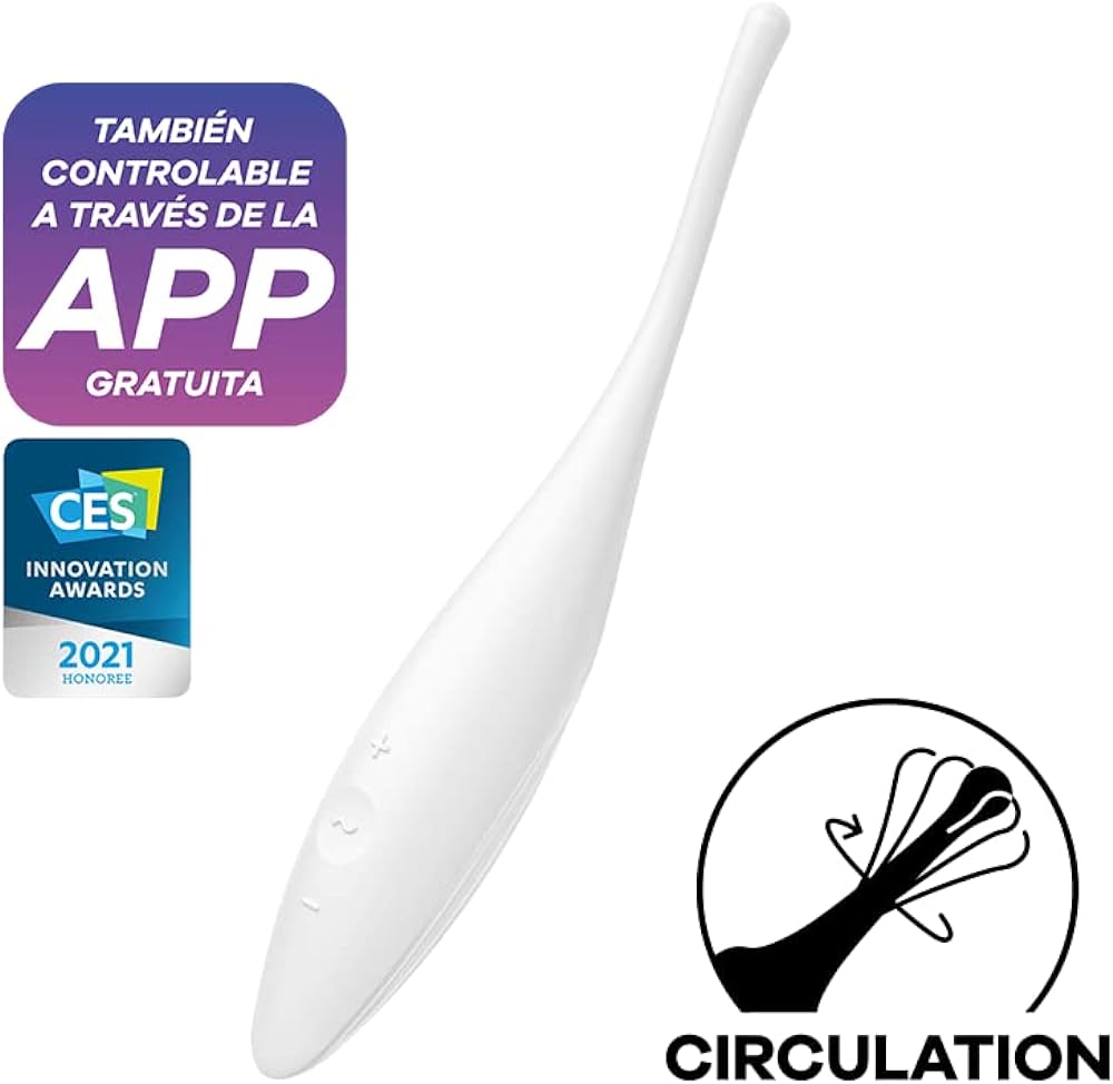 Twirling Joy Estimulador Giratorio con APP Blanco