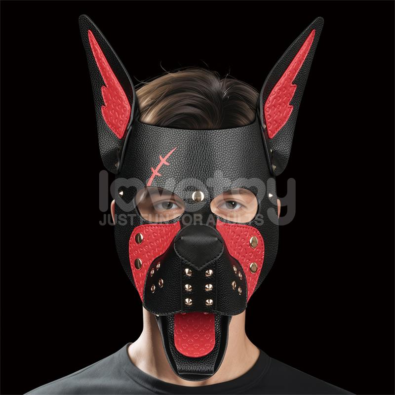 Máscara Cachorro Rebellion Reign Scarred Alpha Rojo - Imagen 3